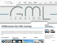 Tablet Screenshot of gml-leasing.de